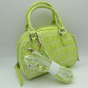 Lime Small Dome Satchel Handbag, NO RETURNS